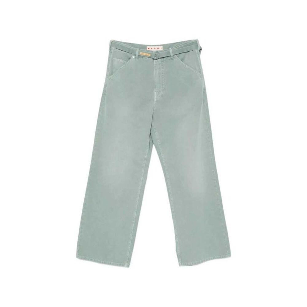 Marni Men Wide-Leg Trousers With Belt